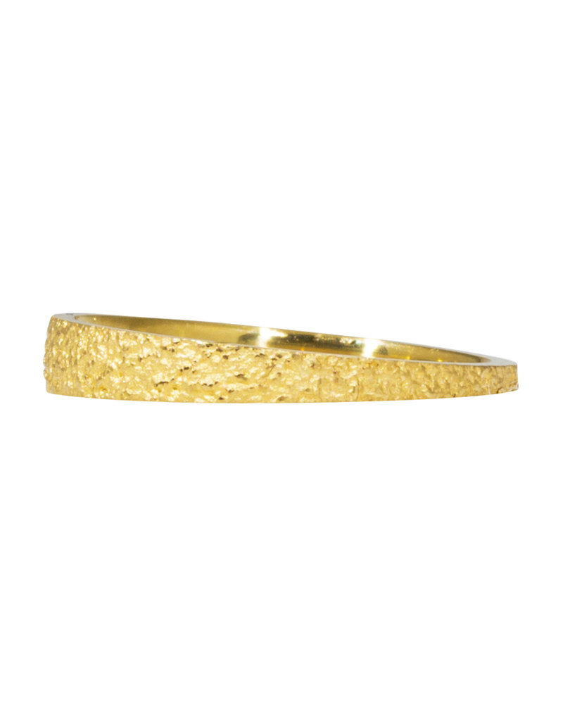 Tapered Sand Band in 18k Yellow Gold