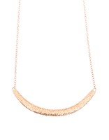 Compressed Sand Bar Necklace in 14k Rose Gold