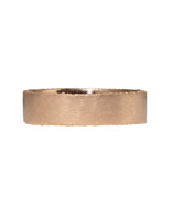 Medium Sand Edge Band in 14k Rose Gold