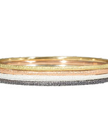 Round Sand Bangle in 18k Yellow Gold