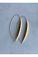Frost Earrings with Diamonds in 18k Yellow Gold