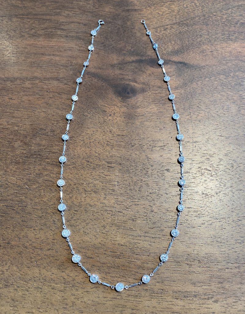 Custom Diamond Chain Necklace in Platinum