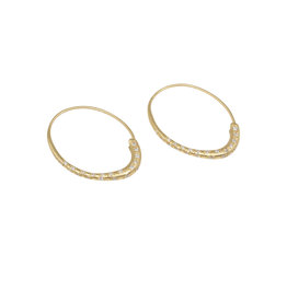 Epine Earrings with Diamonds in 18k Yellow Gold