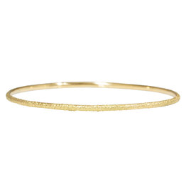 Round Sand Bangle in 18k Yellow Gold