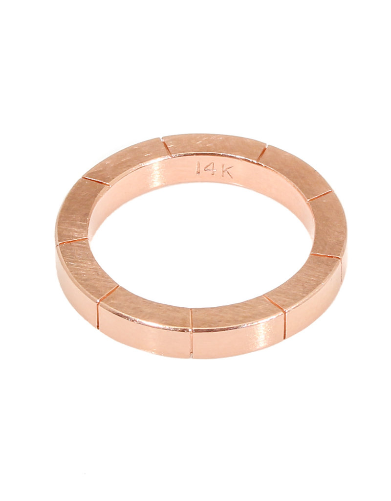 Trevi Pendro Beam Ring in 14k Rose Gold