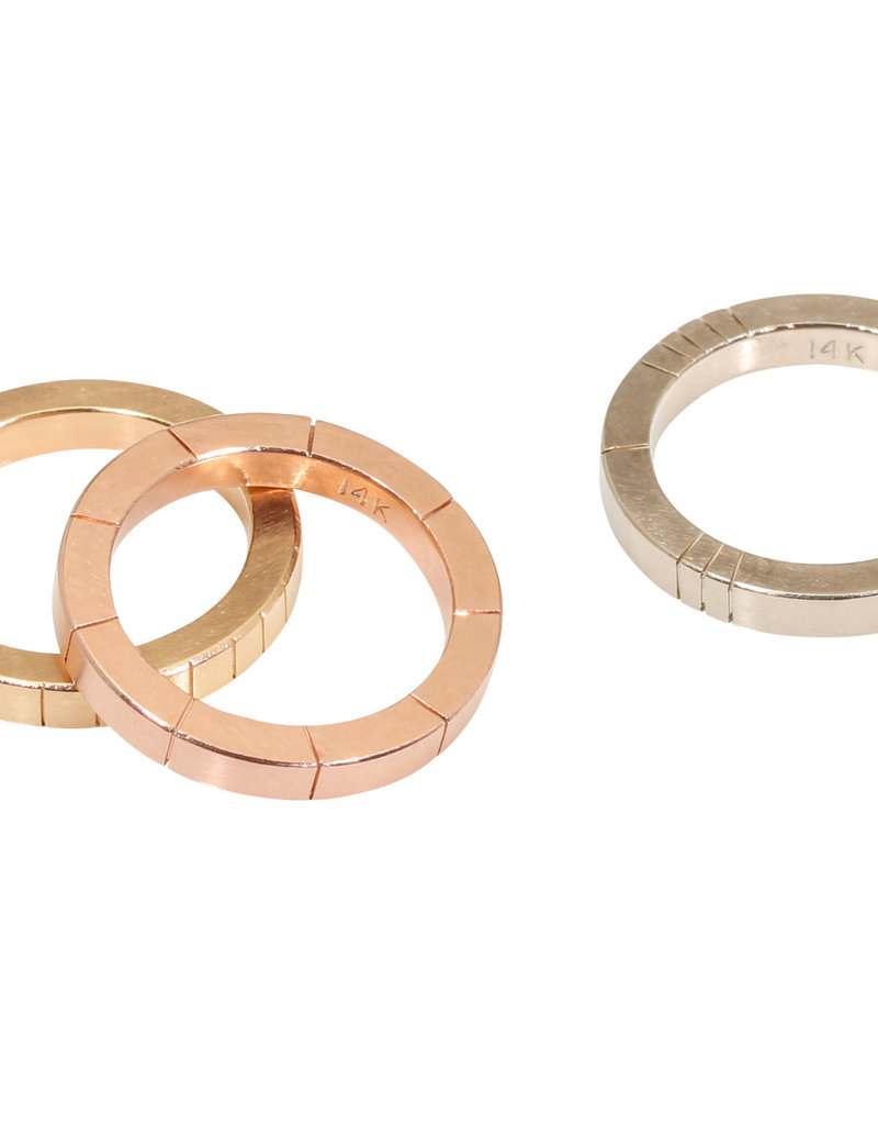 Trevi Pendro Beam Ring in 14k Rose Gold