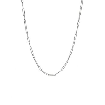 Variable Links Chain in Oxidized Silver - 24"
