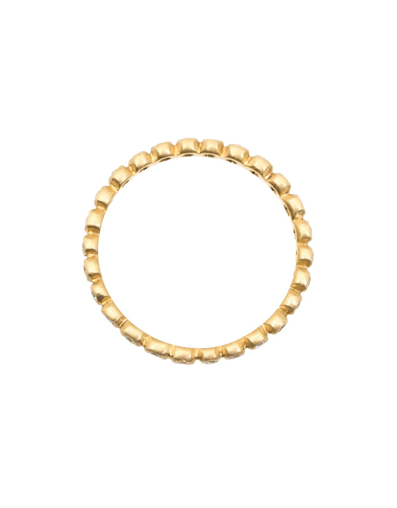 Marian Maurer Porch Band with 1.25mm Diamonds in 18k Yellow Gold