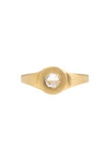 Marian Maurer City Ring with Rosecut Diamond in 18k Yellow Gold