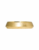 Saucer Sand Band in 18k Yellow Gold