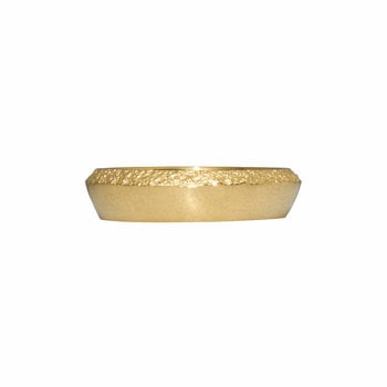 Saucer Sand Band in 18k Yellow Gold