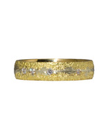 Fog Sand Band in 18k Yellow Gold with Diamonds