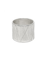 Trevi Pendro Old Growth Ring in Silver with Brushed Texture