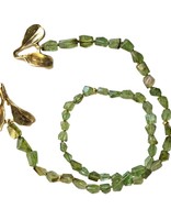 Tsavorite Garnet Necklace with Dyad Clasp in Yellow Bronze