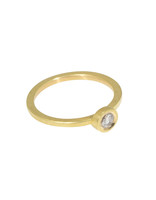 Rosecut Diamond Ring in 18k Yellow Gold