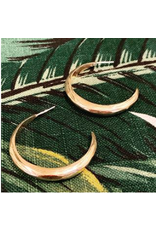 ladha by Lindsay Knox Reyes Carved Hoop Earrings in Bronze