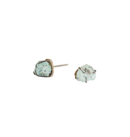Colorado Turquoise Post Earrings in Silver