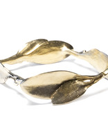 Square Leaves Bracelet in Brass