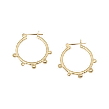 Lisa Ziff Alfia Hoop Earrings in 10k Yellow Gold