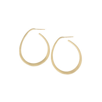 Lisa Ziff Uccello Hoop Earrings in 10k Yellow Gold
