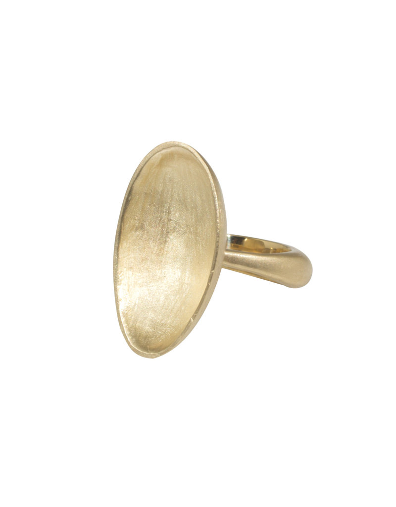 Lisa Ziff Almond Ring in 10k Yellow Gold