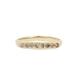 ladha by Lindsay Knox Gracia Ring with Champagne Diamonds in 14k Yellow Gold