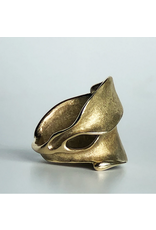 Leaves Ring in Yellow Bronze