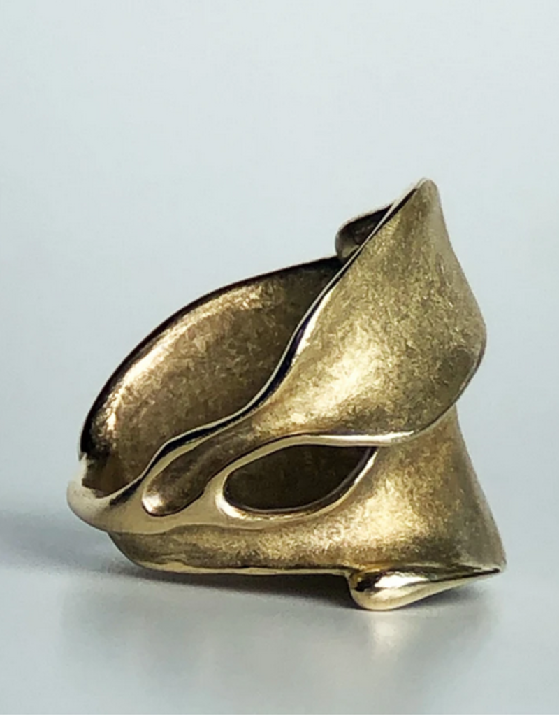 Leaves Ring in Yellow Bronze