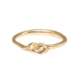 Top Knot Organic Ring in 14k Gold
