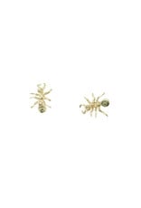Alexis Pavlantos Ant Post Earrings with Montana Sapphires in 14k Gold