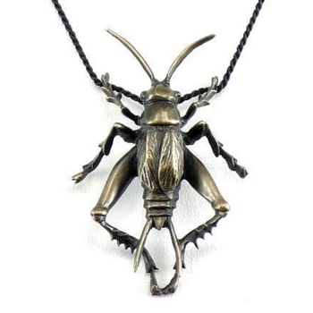 Cricket Pendant in Bronze