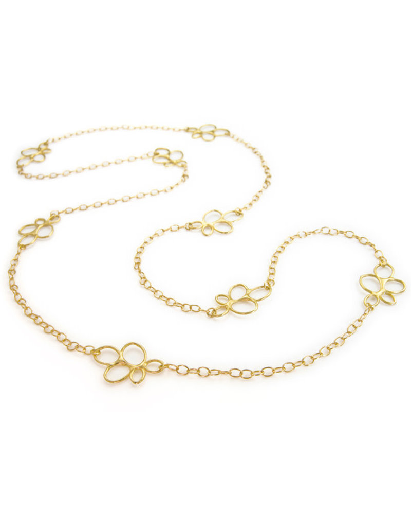 Lisa Ziff Daisy Chain Necklace in 18k Yellow Gold
