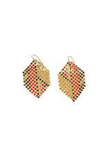 Maral Rapp Red Bar Abstract Earrings