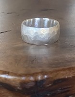 8mm Faceted Band in Silver