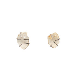 Herkimer Diamond Post Earrings in Silver
