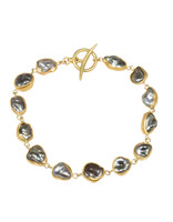 Keshi Pearl Bracelet in 18k and 22k Gold