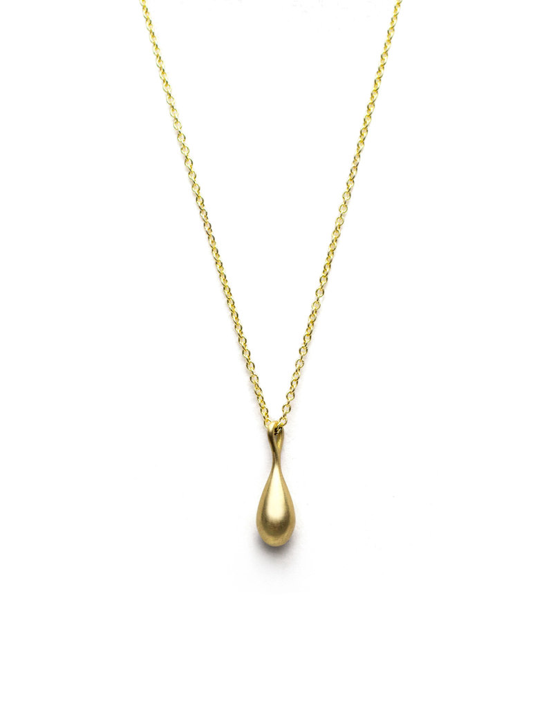 Olivia Shih Petite Drop Pendant in 14k Yellow Gold