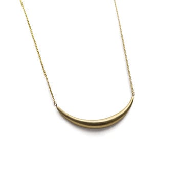 Olivia Shih Medium Curve Necklace in 14k Yellow Gold