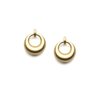 Olivia Shih Small Circle Post Earrings in 14k Yellow Gold