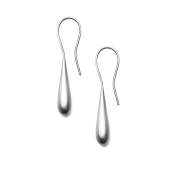 Olivia Shih Long Drop Earrings in Silver