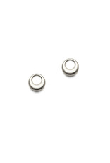 Olivia Shih Petite Circle Post Earrings in Silver