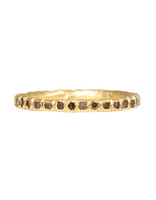 Cognac Diamond Eternity Band in 18k Yellow Gold