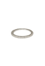 Tapered Sugar Brick Ring in Silver