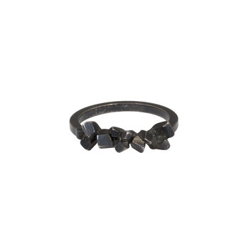 Super Fine Ring in Oxidized Silver