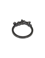 Super Fine Ring in Oxidized Silver