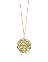 Sugar Brick Scattered Diamond Necklace in 18k Gold