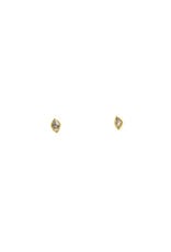 Sam Woehrmann Mismatched Diamond Post Earrings in 18k & 22k Gold