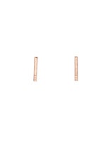 Trevi Pendro Beam Bar Post Earrings in 14k Rose Gold