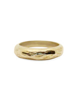 ladha by Lindsay Knox Reyes Skinny Domed Ring in 14k Yellow Gold