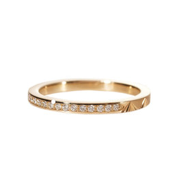 Pave Aurelia Band with White Diamonds in 14k Gold